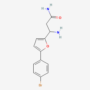 3-Amino-3-[5-(4-bromophenyl)furan-2-yl]propanamide