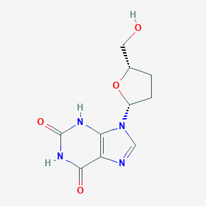 molecular formula C10H12N4O4 B166046 2',3'-二脱氧黄嘌呤核苷 CAS No. 132194-28-6