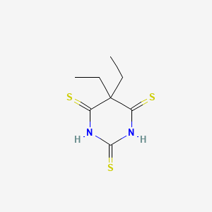 molecular formula C8H12N2S3 B1660466 5,5-Diethylpyrimidine-2,4,6(1H,3H,5H)-trithione CAS No. 7729-77-3
