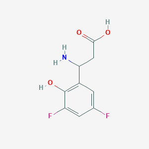 molecular formula C9H9F2NO3 B1660469 3-Amino-3-(3,5-difluoro-2-hydroxyphenyl)propanoic acid CAS No. 773119-51-0