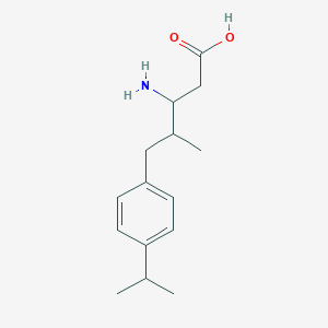 molecular formula C15H23NO2 B1660477 3-Amino-4-(4-isopropyl-benzyl)-pentanoic acid CAS No. 773122-75-1