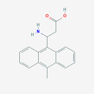 molecular formula C18H17NO2 B1660480 3-Amino-3-(10-methylanthracen-9-yl)propanoic acid CAS No. 773124-14-4