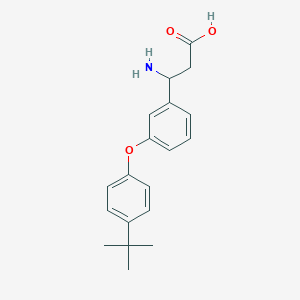 molecular formula C19H23NO3 B1660481 3-Amino-3-[3-(4-tert-butylphenoxy)phenyl]propanoic acid CAS No. 773125-02-3