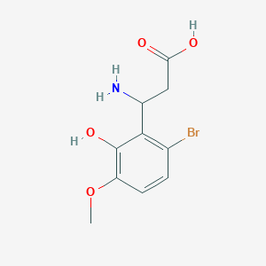 molecular formula C10H12BrNO4 B1660484 3-Amino-3-(6-bromo-2-hydroxy-3-methoxyphenyl)propanoic acid CAS No. 773125-31-8