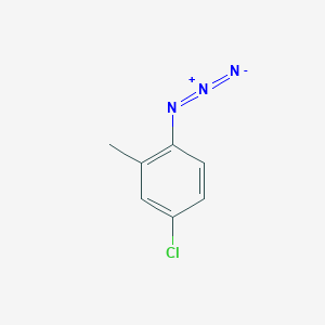 molecular formula C7H6ClN3 B1660505 Benzene, 1-azido-4-chloro-2-methyl- CAS No. 77721-46-1