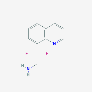 molecular formula C11H10F2N2 B1660525 2,2-Difluoro-2-(quinolin-8-YL)ethanamine CAS No. 780769-67-7