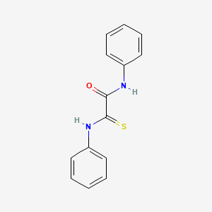 molecular formula C14H12N2OS B1660528 2-anilino-N-phenyl-2-sulfanylideneacetamide CAS No. 78121-70-7