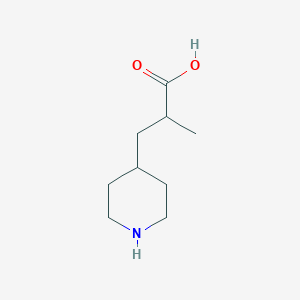 molecular formula C9H17NO2 B1660532 2-Methyl-3-(piperidin-4-yl)propanoic acid CAS No. 782494-04-6