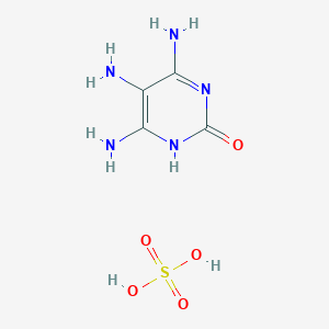 molecular formula C4H9N5O5S B1660536 4,5,6-Triaminopyrimidin-2(1h)-one sulfate(1:1) CAS No. 78270-92-5