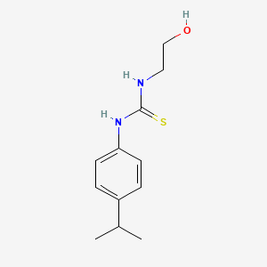 molecular formula C12H18N2OS B1660537 1-(2-Hydroxyethyl)-3-(4-propan-2-ylphenyl)thiourea CAS No. 78290-56-9