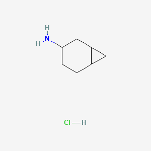 molecular formula C7H14ClN B1660538 Norcarane-3-amine, hydrochloride CAS No. 78293-49-9