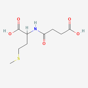 molecular formula C9H15NO5S B1660539 N-(3-Carboxy-1-oxopropyl)-DL-methionine CAS No. 78306-53-3