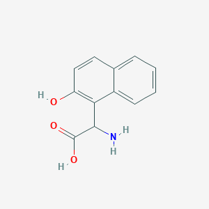 molecular formula C12H11NO3 B1660540 Amino-(2-hydroxy-naphthalen-1-YL)-acetic acid CAS No. 783285-04-1