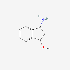 molecular formula C10H13NO B1660544 3-methoxy-2,3-dihydro-1H-inden-1-amine CAS No. 78407-14-4