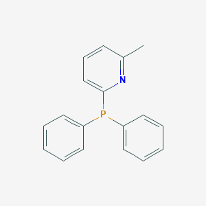 molecular formula C18H16NP B166057 2-二苯基膦基-6-甲基吡啶 CAS No. 132682-77-0