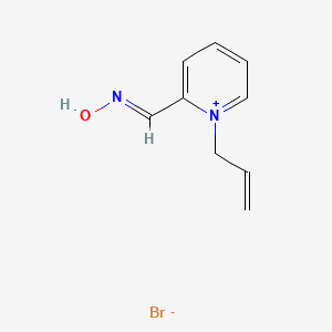 molecular formula C9H11BrN2O B1660574 Pyridinium, 2-((hydroxyimino)methyl)-1-(2-propenyl)-, bromide CAS No. 79134-02-4