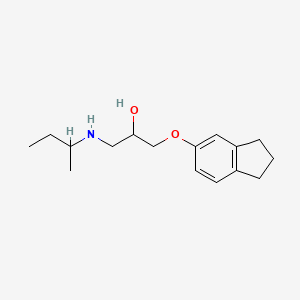 molecular formula C16H25NO2 B1660580 1-(Sec-butylamino)-3-(2,3-dihydro-1H-inden-5-yloxy)propan-2-OL CAS No. 792182-08-2