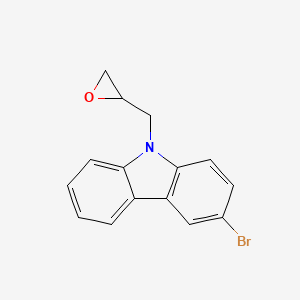 molecular formula C15H12BrNO B1660586 3-Bromo-9-(oxiran-2-ylmethyl)carbazole CAS No. 79348-95-1