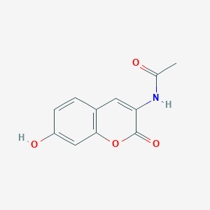 molecular formula C11H9NO4 B1660589 3-acetylamino-7-hydroxy-2H-1-benzopyran-2-one CAS No. 79418-42-1