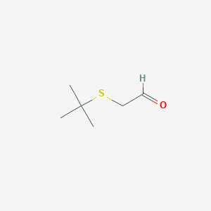 molecular formula C6H12OS B1660591 (tert-Butylsulfanyl)acetaldehyde CAS No. 79428-47-0