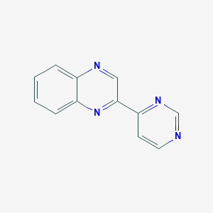 molecular formula C12H8N4 B1660592 2-Pyrimidin-4-ylquinoxaline CAS No. 79436-55-8