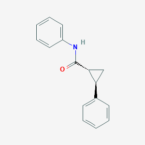 molecular formula C16H15NO B1660594 (1R,2R)-N,2-Diphenylcyclopropane-1-carboxamide CAS No. 79455-25-7