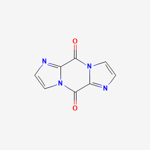 molecular formula C8H4N4O2 B1660602 5H,10H-Diimidazo[1,2-A:1',2'-D]pyrazine-5,10-dione CAS No. 79711-73-2