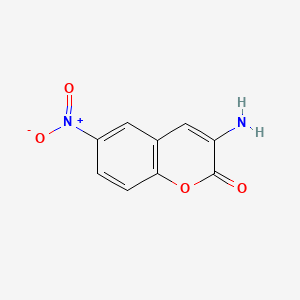 molecular formula C9H6N2O4 B1660609 3-Amino-6-(hydroxy(oxido)amino)-2H-chromen-2-one CAS No. 79892-85-6