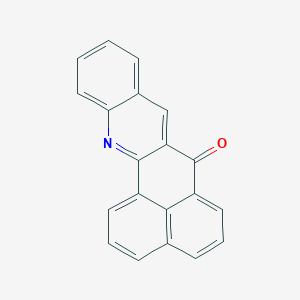 molecular formula C20H11NO B1660612 3-Azapentacyclo[11.7.1.02,11.04,9.017,21]henicosa-1(20),2,4,6,8,10,13,15,17(21),18-decaen-12-one CAS No. 80089-99-2