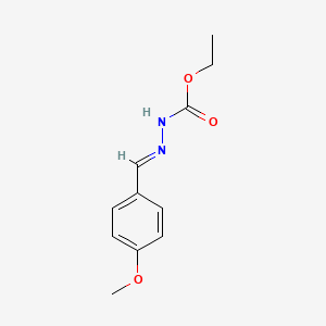 molecular formula C11H14N2O3 B1660614 ethyl N-[(E)-(4-methoxyphenyl)methylideneamino]carbamate CAS No. 80214-09-1