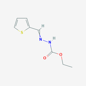molecular formula C8H10N2O2S B1660666 ethyl N-(thiophen-2-ylmethylideneamino)carbamate CAS No. 81291-64-7