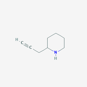 molecular formula C8H13N B1660670 2-(2-Propyn-1-YL)-piperidine CAS No. 813460-13-8