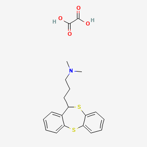 molecular formula C20H23NO4S2 B1660688 N,N-Dimethyl-11H-dibenzo(b,e)(1,4)dithiepin-11-propanamine oxalate CAS No. 81890-73-5
