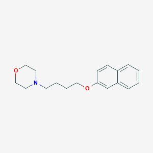molecular formula C18H23NO2 B1660692 Morpholine, 4-[4-(2-naphthalenyloxy)butyl]- CAS No. 81975-68-0