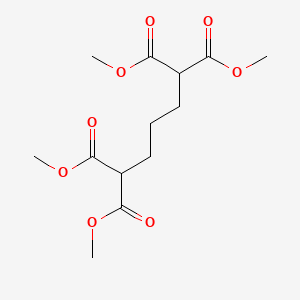 molecular formula C13H20O8 B1660698 Tetramethyl pentane-1,1,5,5-tetracarboxylate CAS No. 82031-49-0