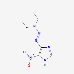 molecular formula C7H12N6O2 B1660699 4-(3,3-Diethyltriazeno)-5-nitroimidazole CAS No. 82039-95-0