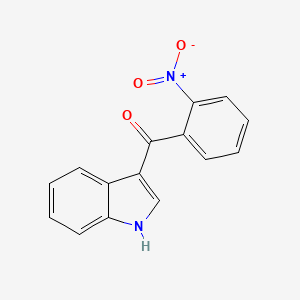 molecular formula C15H10N2O3 B1660704 (1H-Indol-3-yl)(2-nitrophenyl)methanone CAS No. 821767-63-9