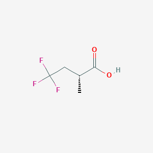 molecular formula C5H7F3O2 B1660705 Butanoic acid, 4,4,4-trifluoro-2-methyl-, (2R)- CAS No. 821775-25-1