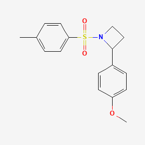 B1660725 2-(4-Methoxyphenyl)-1-(4-methylbenzene-1-sulfonyl)azetidine CAS No. 824390-93-4