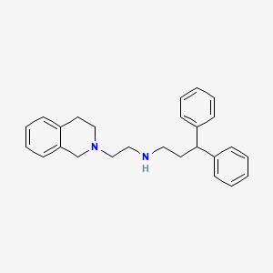 molecular formula C26H30N2 B1660748 N-[2-(3,4-Dihydroisoquinolin-2(1H)-yl)ethyl]-3,3-diphenylpropan-1-amine CAS No. 827310-26-9