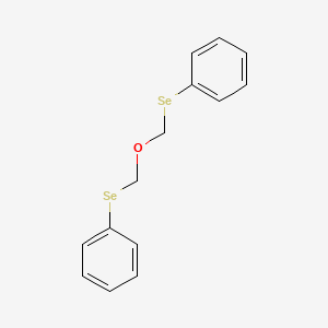 molecular formula C14H14OSe2 B1660753 1,1'-[Oxybis(methyleneselanyl)]dibenzene CAS No. 82745-53-7
