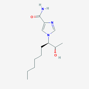molecular formula C13H23N3O2 B166077 1-[(2S,3R)-2-hydroxynonan-3-yl]imidazole-4-carboxamide CAS No. 130573-54-5
