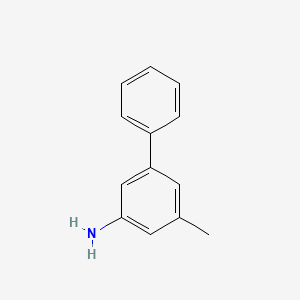 B1660782 [1,1'-Biphenyl]-3-amine, 5-methyl- CAS No. 83245-91-4