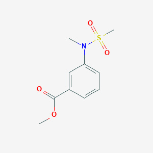 molecular formula C10H13NO4S B1660796 Methyl 3-[methyl(methylsulfonyl)amino]benzoate CAS No. 834869-24-8