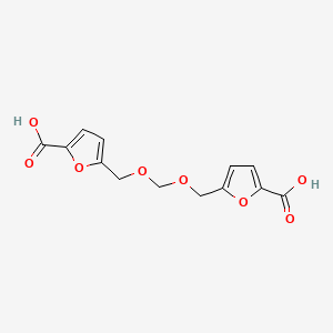 molecular formula C13H12O8 B1660802 2-Furancarboxylic acid, 5,5'-[methylenebis(oxymethylene)]bis- CAS No. 83598-30-5