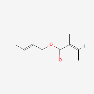 molecular formula C10H16O2 B1660809 3-Methylbut-2-enyl 2-methylisocrotonate CAS No. 83783-82-8