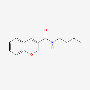 molecular formula C14H17NO2 B1660815 2H-1-Benzopyran-3-carboxamide, N-butyl- CAS No. 83823-18-1