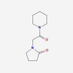 molecular formula C11H18N2O2 B1660868 1-[2-Oxo-2-(piperidin-1-yl)ethyl]pyrrolidin-2-one CAS No. 84871-11-4