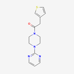 molecular formula C14H16N4OS B1660871 Piperazine, 1-(2-pyrimidinyl)-4-(3-thienylacetyl)- CAS No. 849057-96-1