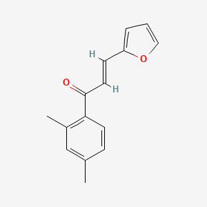 molecular formula C15H14O2 B1660872 (E)-1-(2,4-二甲基苯基)-3-(呋喃-2-基)丙-2-烯-1-酮 CAS No. 84922-00-9